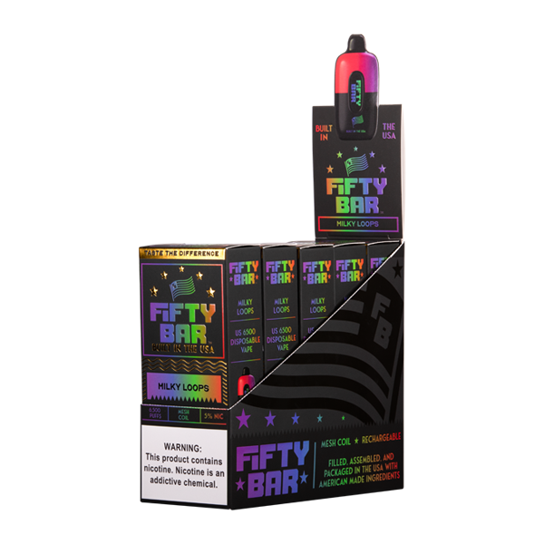 Milky Loops Fifty Bar Vape Bundle