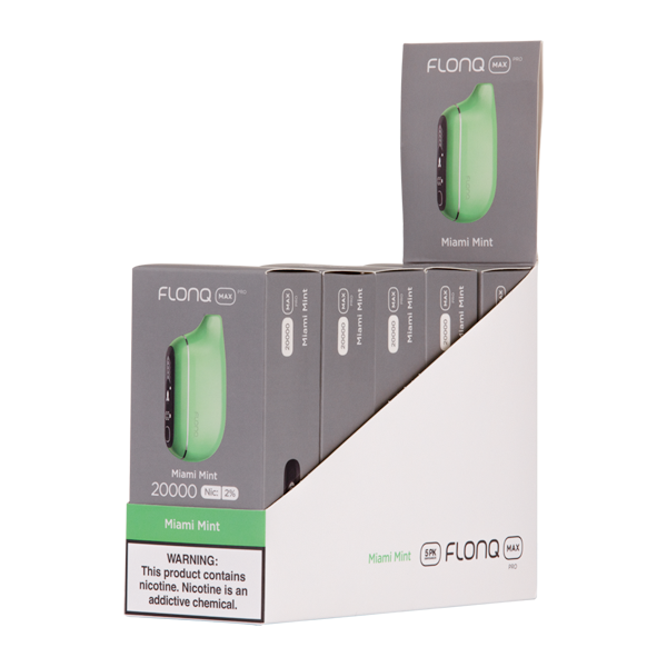 2% Flonq Max Pro Miami Mint vape 5 pack for Vaping.com