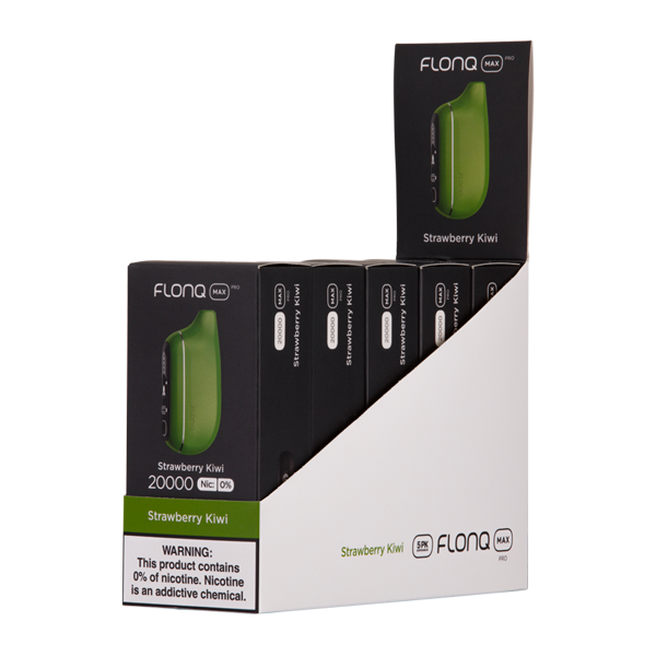 Kiwi Strawberry Flonq Max Pro no nicotine vape 5 pack