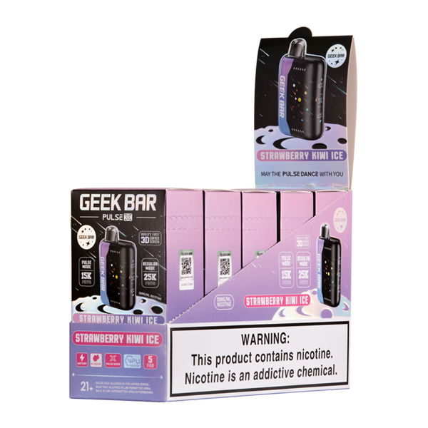 Strawberry Kiwi Ice Geek Bar Pulse X 25K (Meteor Ed)