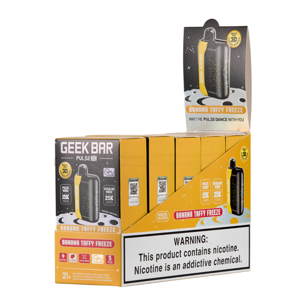 Banana Taffy Freeze Geek Bar Pulse X Vape bundle