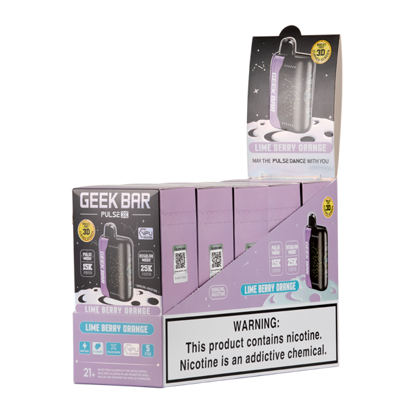 Berry Orange Geek Bar Pulse X 25k Vapes Bundle