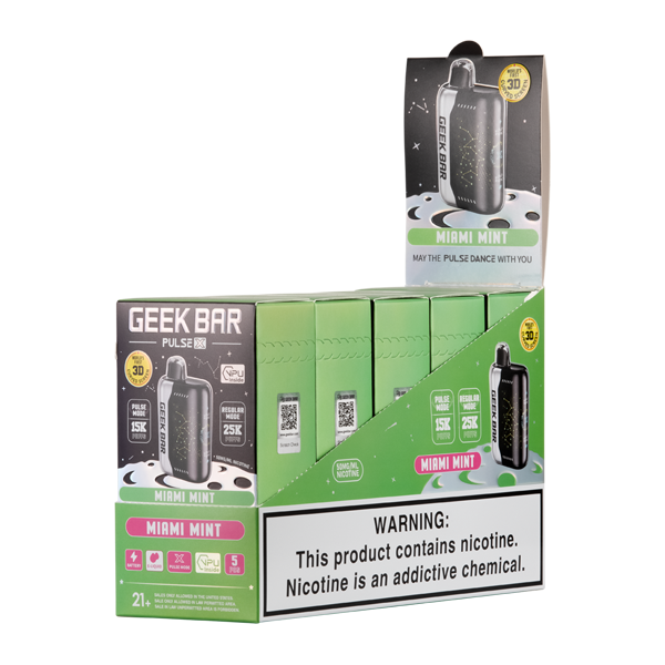 Miami Mint Geek Bar Pulse X 25k Vapes Bundle