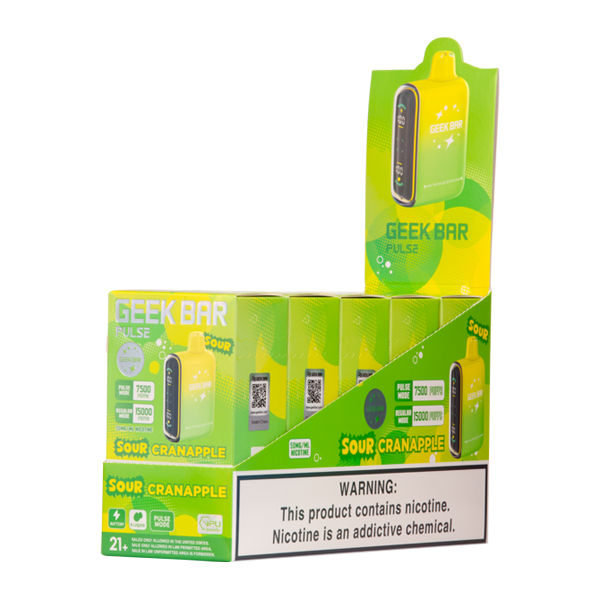 Sour Cranapple Geek Bar Pulse Vape for Vaping.com Bunndle