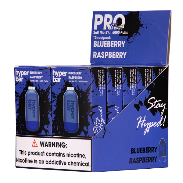 Blueberry Raspberry Hyper Bar Pro 6000