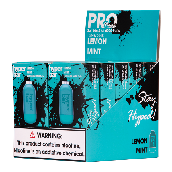 Lemon Mint  Hyper Bar Pro 6000