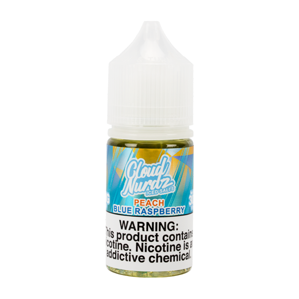 Iced Peach Blue Raspberry Cloud Nurdz Salts Vape Juice