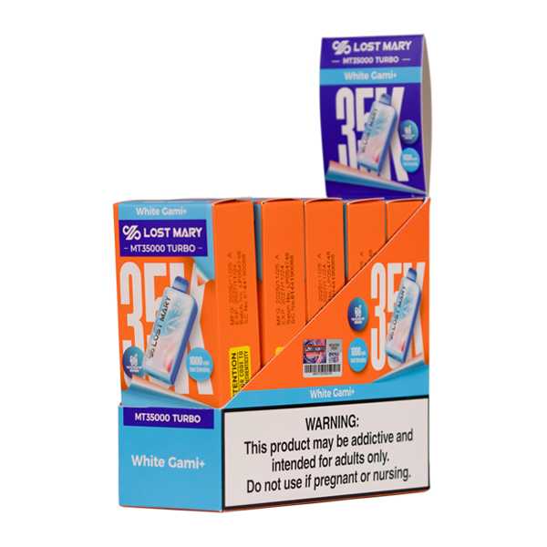 White Gami+ LOST MARY MT35K TURBO Nixodine Disposables