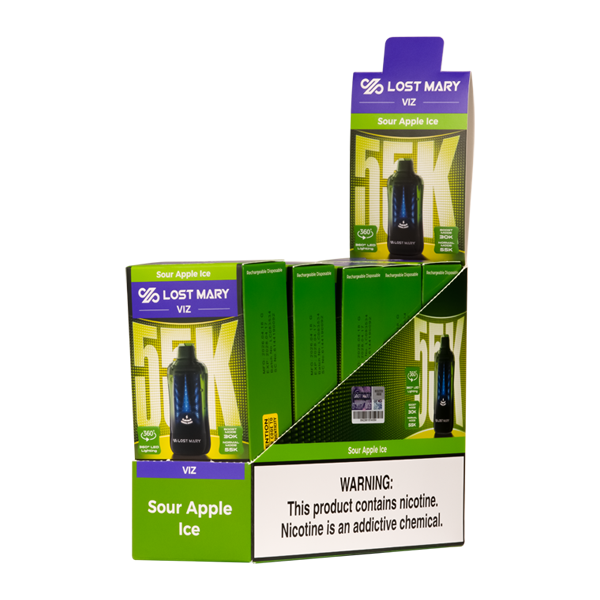 Sour Apple Ice LOST MARY VIZ 55K Vapes