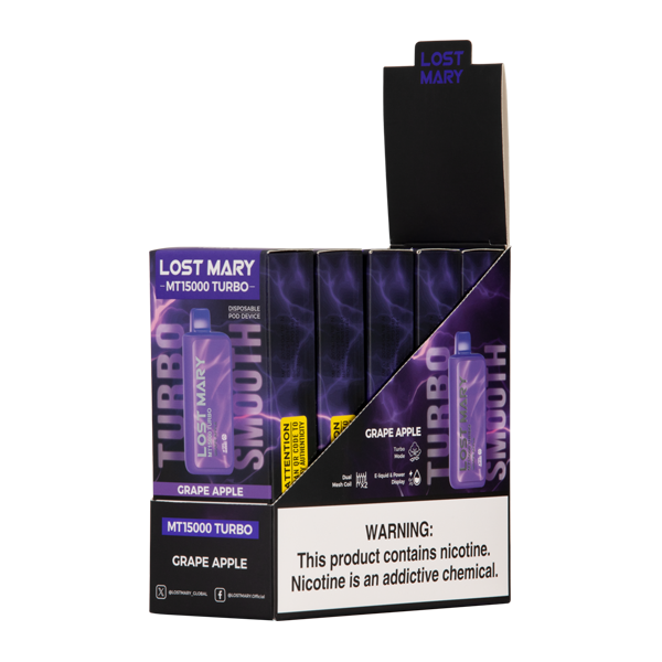 LOST MARY MT15000 TURBO Grape Apple Flavor Bundle