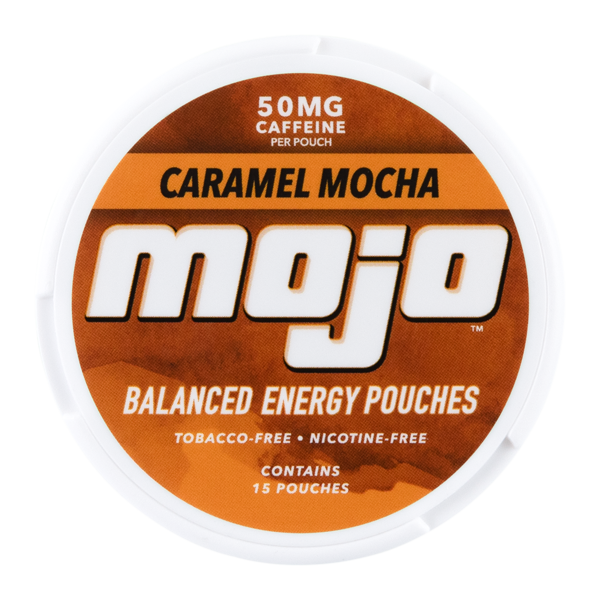 Mojo 50mg caffeine Caramel Mocha Energy Pouches