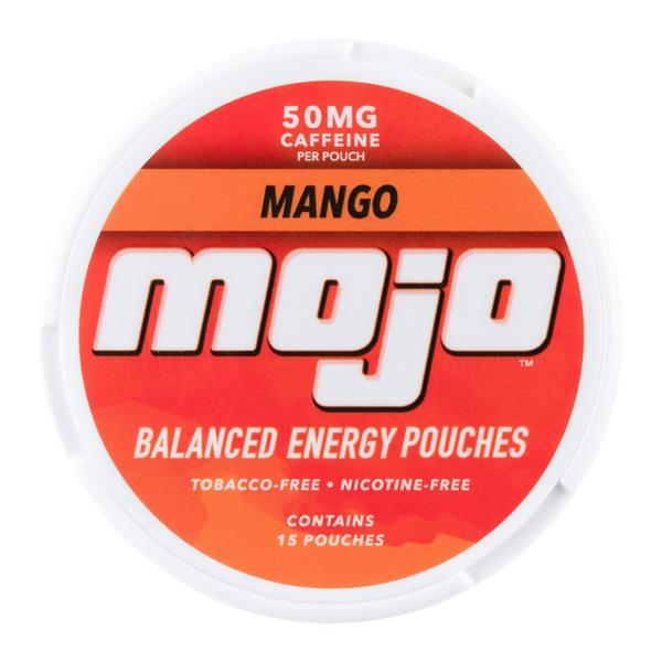 Mojo 50mg caffeine Mango Energy Pouches