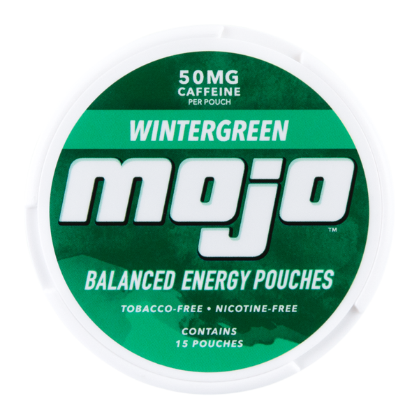 Mojo 50mg caffeine Wintergreen Energy Pouches