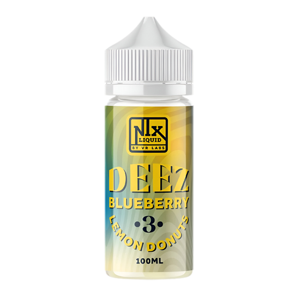 Nix Liquid Deez Blueberry Lemon Donuts 100ML Nixodine E-Juice