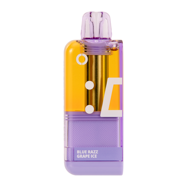 Blue Razz Grape Ice Off Stamp X-Cube Disposable Crystal