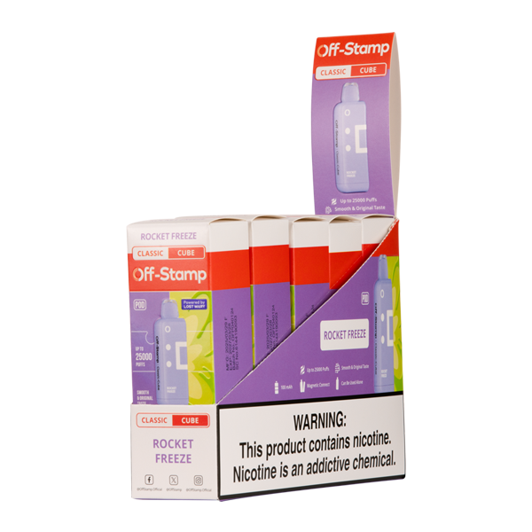5 Pack of Rocket Freeze OFF STAMP X-Cube Disposable CLASSIC