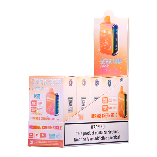 Orange Cream Geek Bar Pulse Vape Bundle