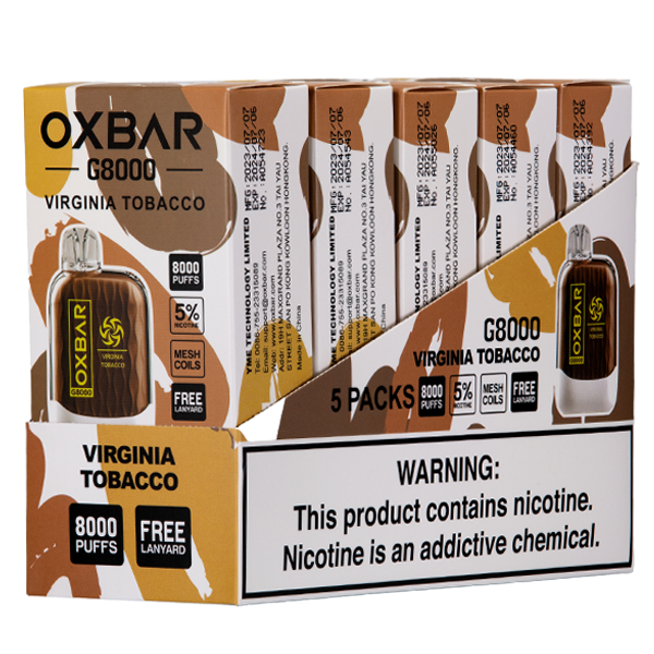 Virginia Tobacco - OXBAR G8000