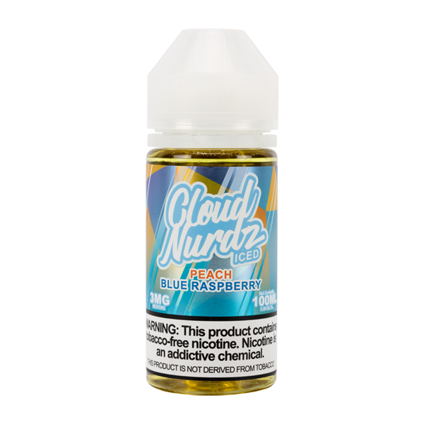 Iced Peach Blue Raspberry Cloud Nurdz eJuice