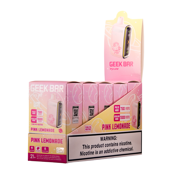 Pink Lemonade Geek Bar Pulse Vape Bundle