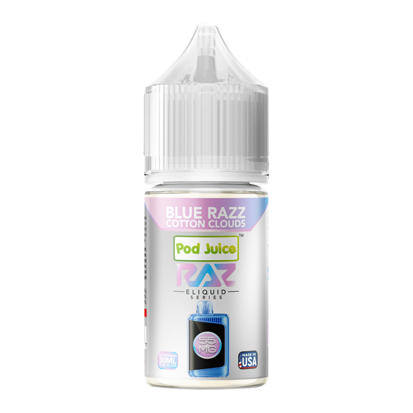 Blue Razz Cotton Clouds RAZ X POD JUICE 30ml