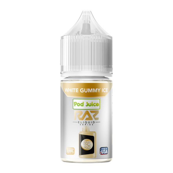 White Gummy Ice RAZ X POD JUICE 30ml