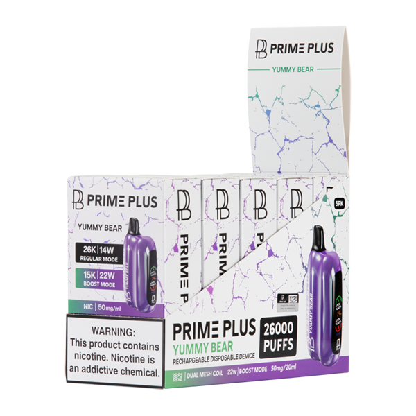 Yummy Bear Prime Plus vape 5 pack