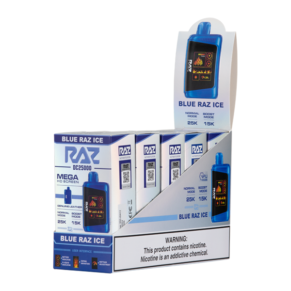 Blue Raz Ice Raz DC25000 vape 5 pack