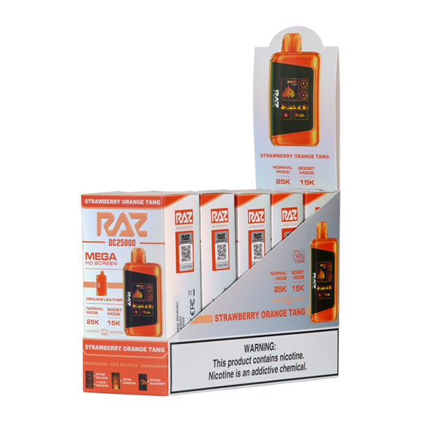 Strawberry Orange Tang Raz DC25000 5 pack