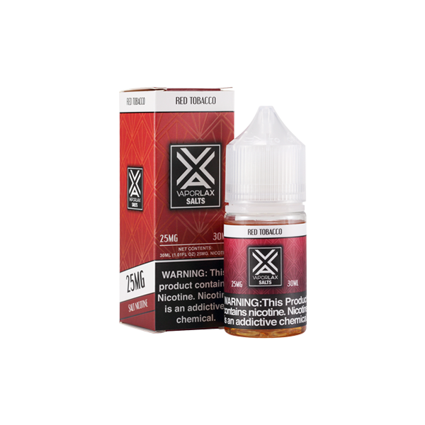 Red Tobacco VaporLax Nic Salt Vape Juice