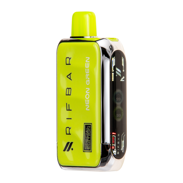 Neon Green Rifbar Tubro-X 25k for Vaping.com