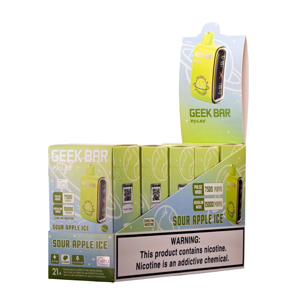 Sour Apple Ice Geek Bar Pulse Vapes for Vaping.com