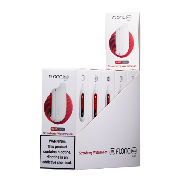 Flonq Max Smart 5% Strawberry Watermelon Disposable Vape 5 Pack