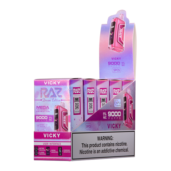 Raz Tn9000 Vicky Vape 5 Pack