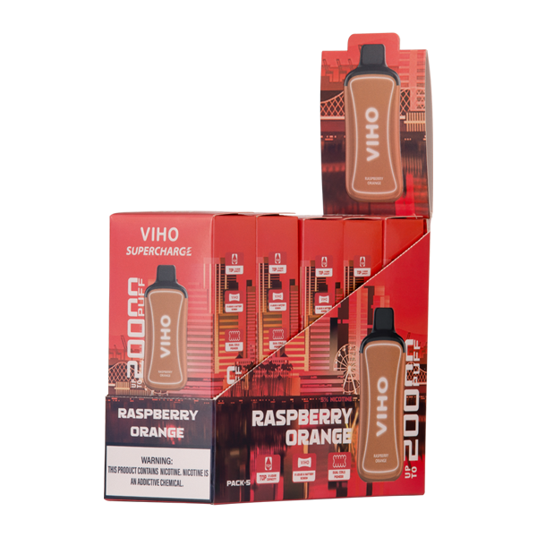 Raspberry Orange Viho Supercharge 5-Pack