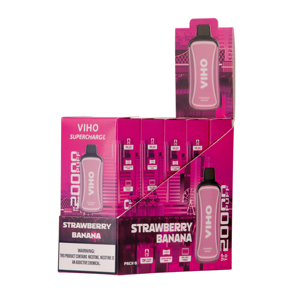 Strawberry Banana Viho Supercharge 5-Pack