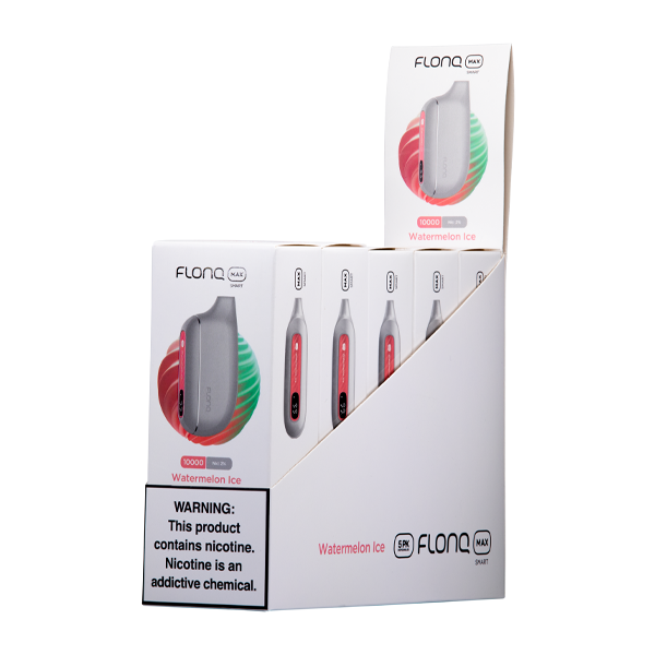 Flonq Max Smart 20 mg Watermelon Ice Disposable Vape 5 Pack