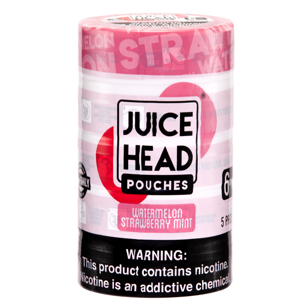 5 Pack Juice Head Nicotine Pouches Watermelon Strawberry Mint 6mg