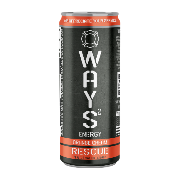 Orange Cream RESCUE WAYS Energy Drink 12oz