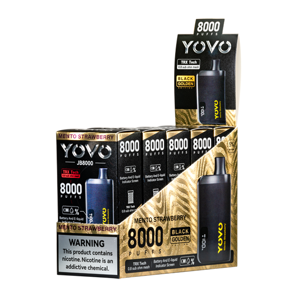 Mento Strawberry - YOVO JB8000 Black Golden Edition