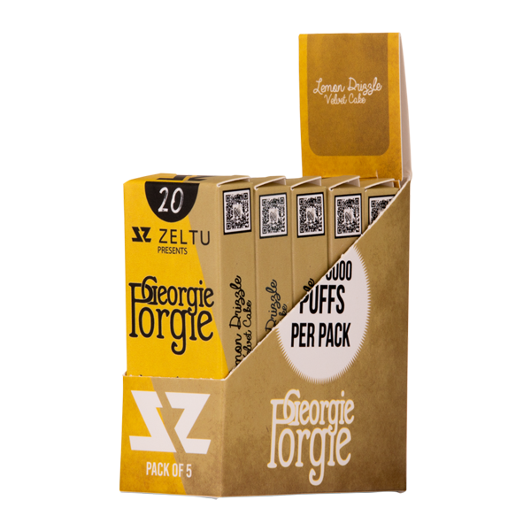 Lemon Drizzle Velvet Cake Georgia Porgie Zeltu X3 Pods 20mg 5 pack for Vaping.com