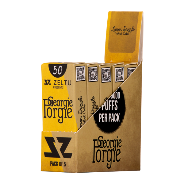 Lemon Drizzle Velvet Cake Georgia Porgie Zeltu X3 Pods 0mg 5 pack for Vaping.com