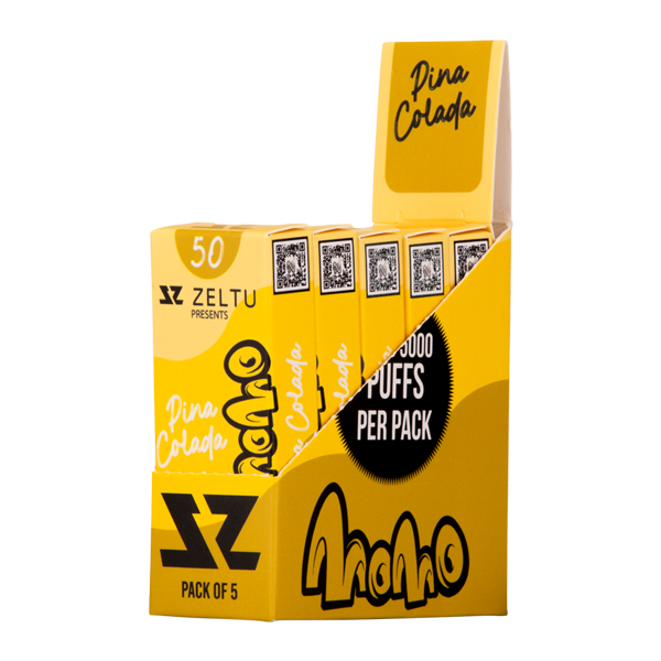 Pina Colada Momo Zeltu X3 Pods 50mg 5 pack for Vaping.com