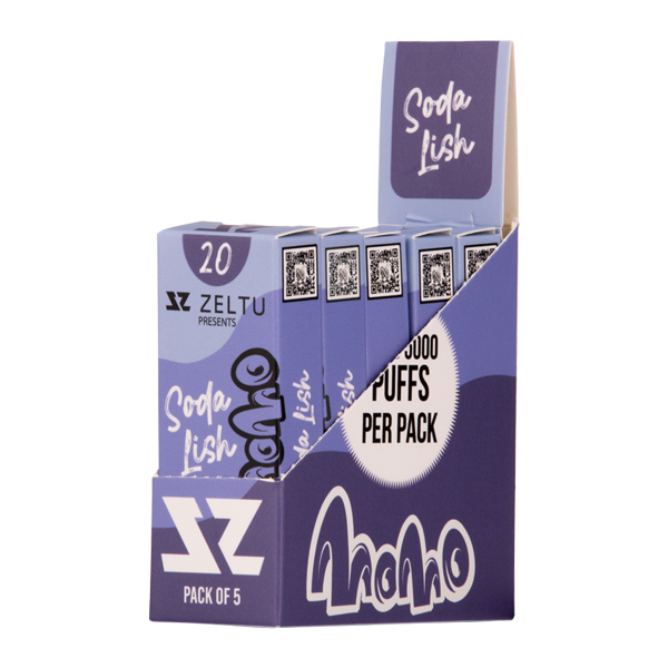 Soda Lish Momo Zeltu X3 Pods 20mg 5 pack for Vaping.com