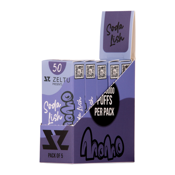 Soda Lish Momo Zeltu X3 Pods 50mg 5 pack for Vaping.com