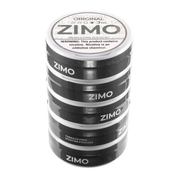 Original Zimo Pouches- 3mg 5 pack for Vaping.com 