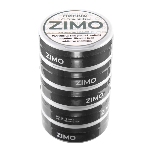 Original Zimo Pouches- 6mg 5 pack for Vaping.com 