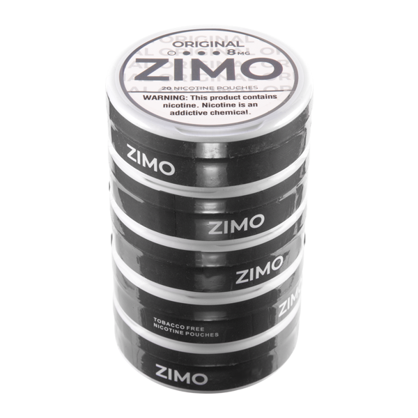 Original Zimo Pouches- 8mg 5 pack for Vaping.com 